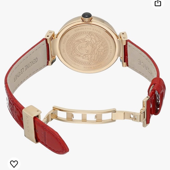 Versace Leda Analog Watch in Red - new with authenticity card. - Picture 3 of 6